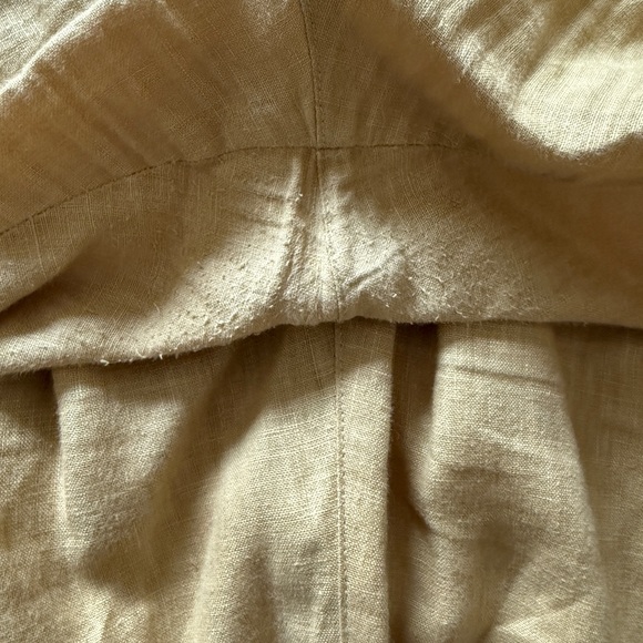 OZMA Linen Trouser- Hay - Picture 3 of 3
